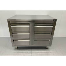 100 cm Work cabinet - work table Premium-line Stainless steel HCB