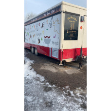 Equipped trailer for mobile sales