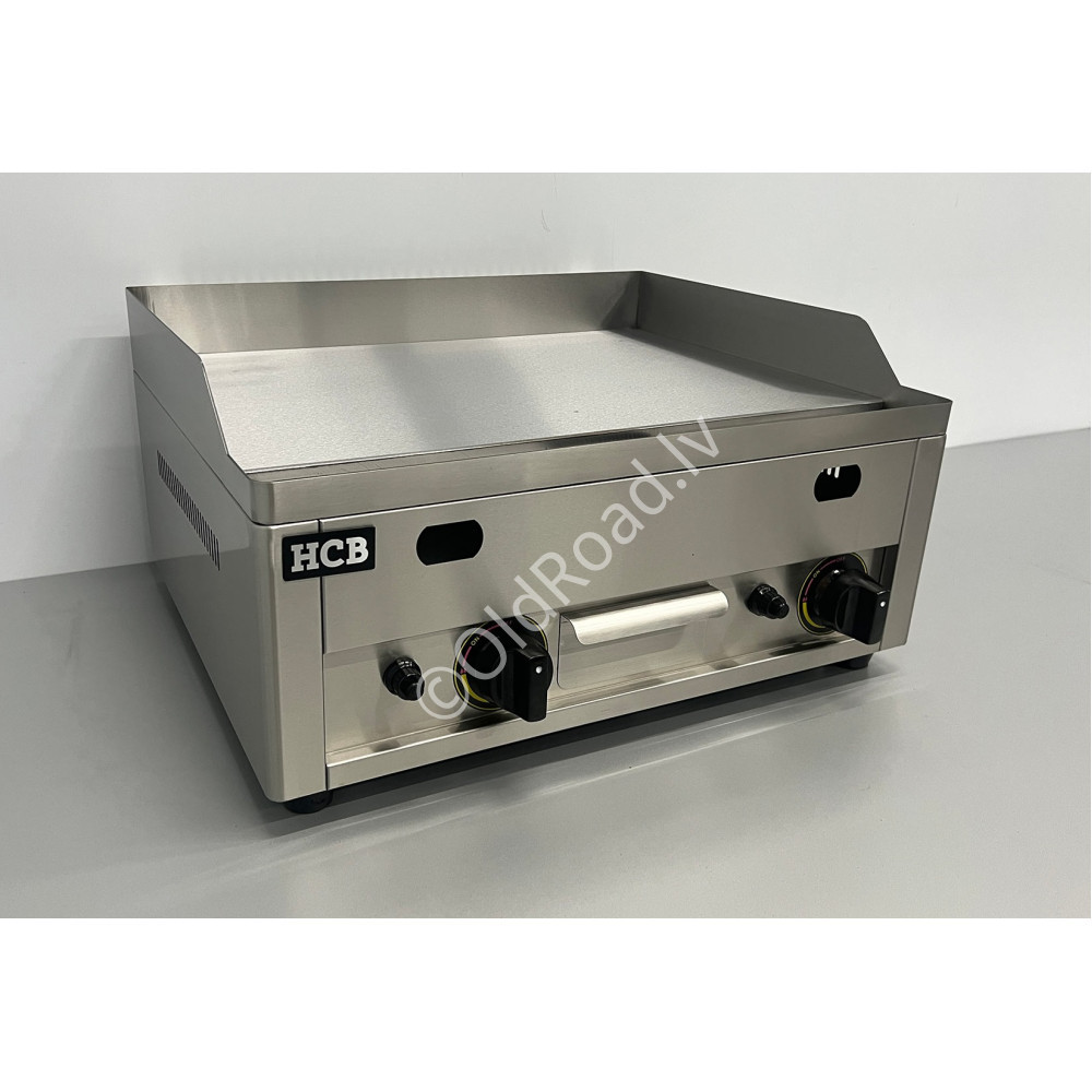 Smooth grill plate, 60 cm, Propane gas Stainless steel HCB