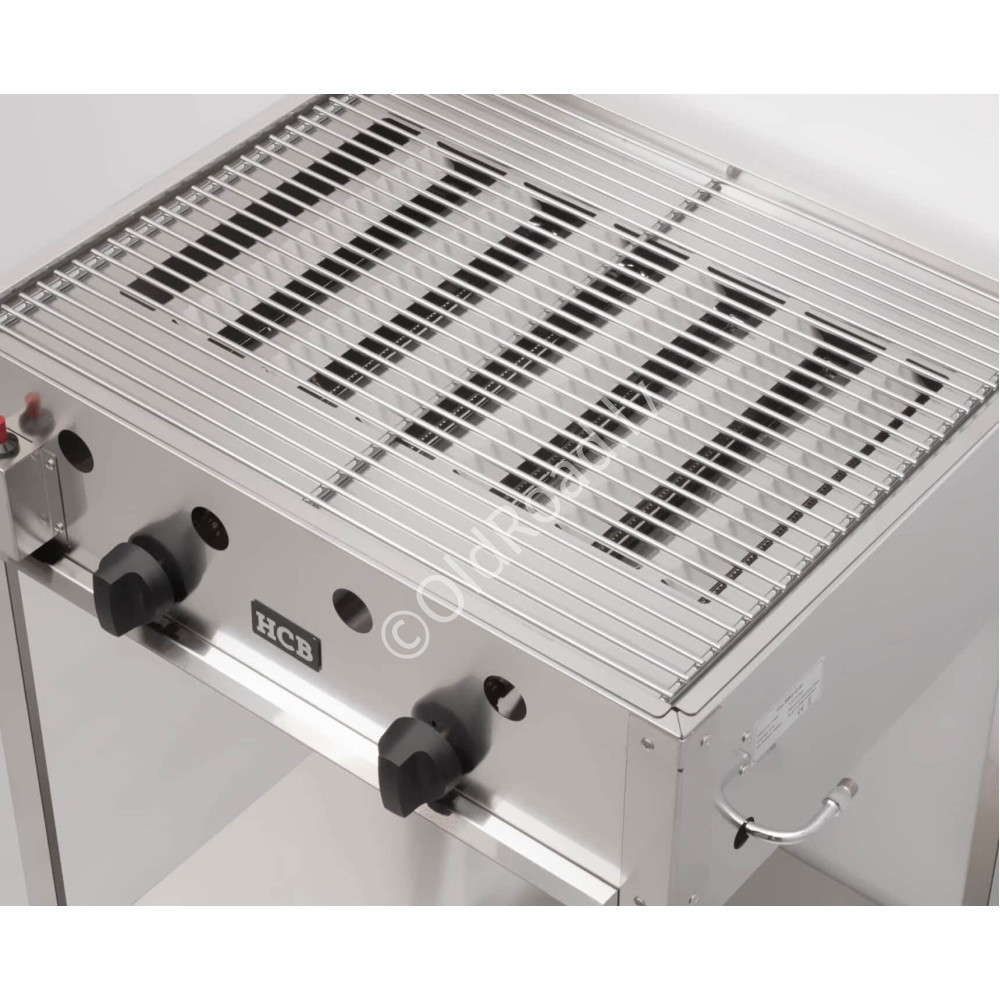 Professional bbq grill Propane gas 65 cm HCB Stainless steel