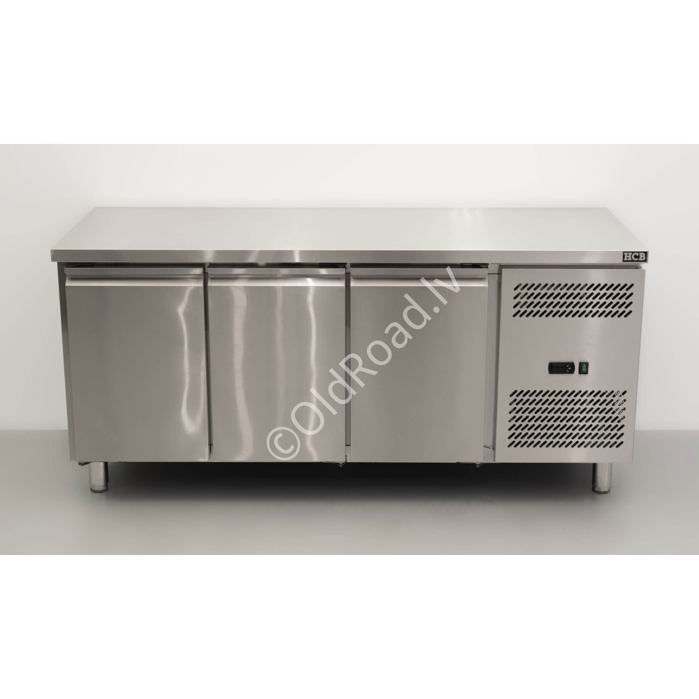 Freezer workbench, 3 doors, 1/1 gastronorm, 179.5 cm, HCB Stainless steel