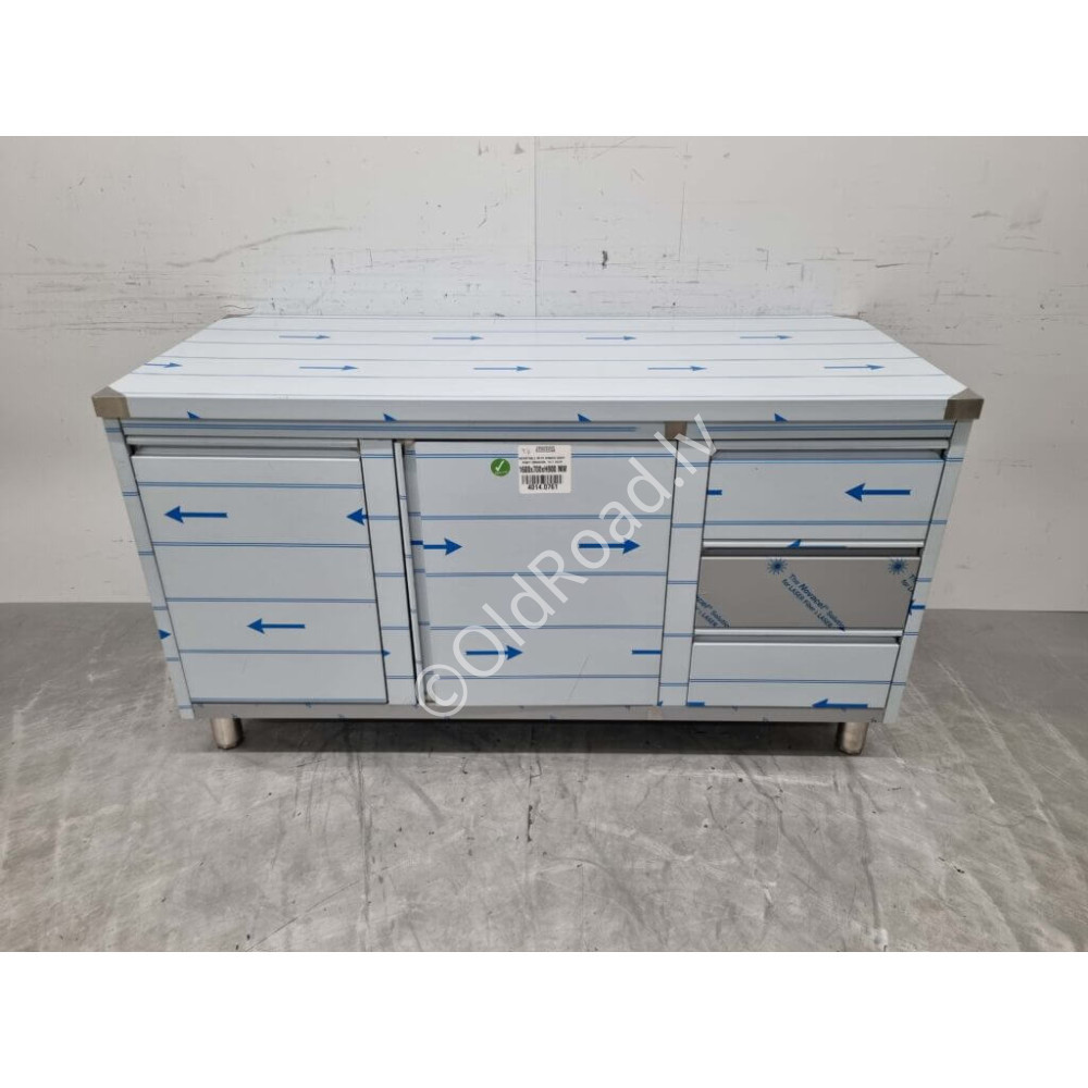 160 cm Work cabinet - work table Stainless steel HCB