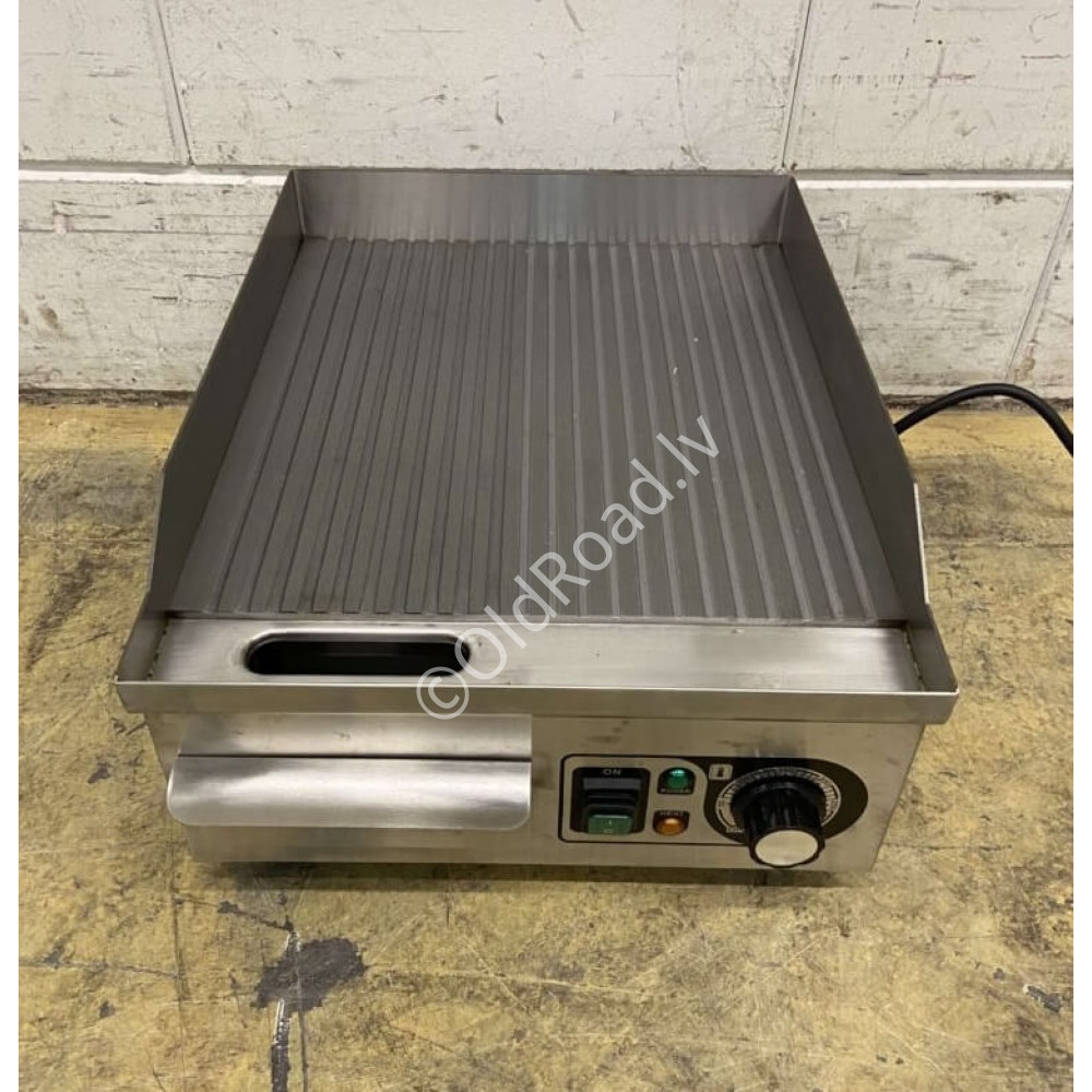 Grill plate grooved, 36 cm, 230V Stainless steel HCB