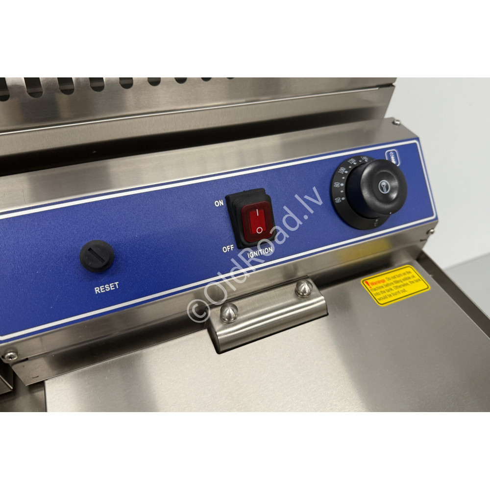 2 x 14 liter double fryer, propane gas HCB stainless steel