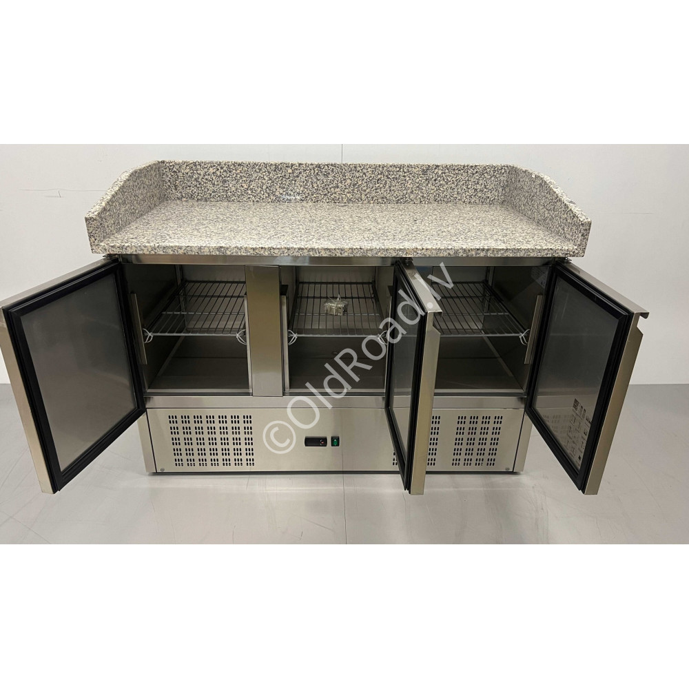 Pizza workbench 140 cm 230V Stainless steel HCB