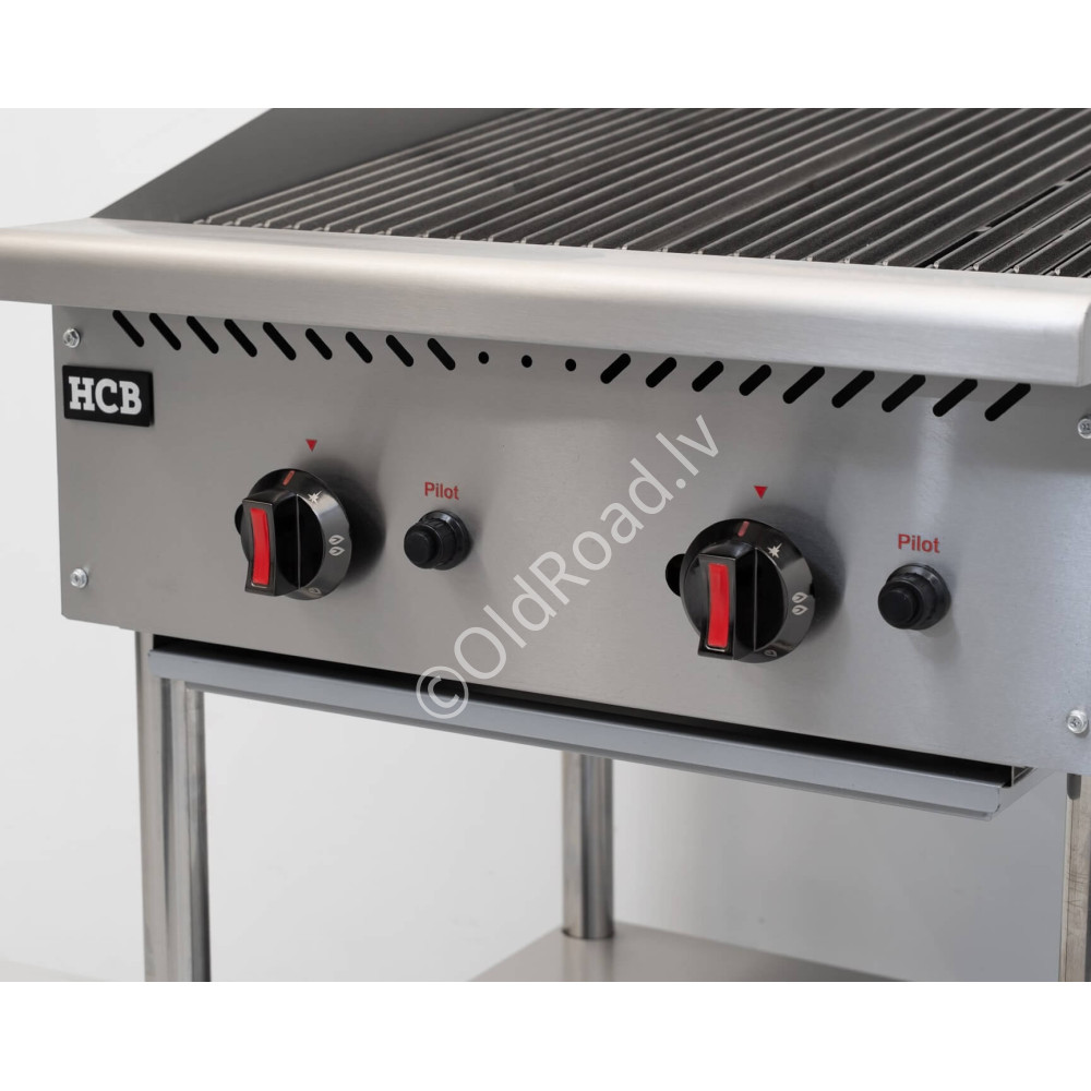 Grill, 2 burners, Propane gas, 20.5 kW, 61 cm, HCB Stainless steel