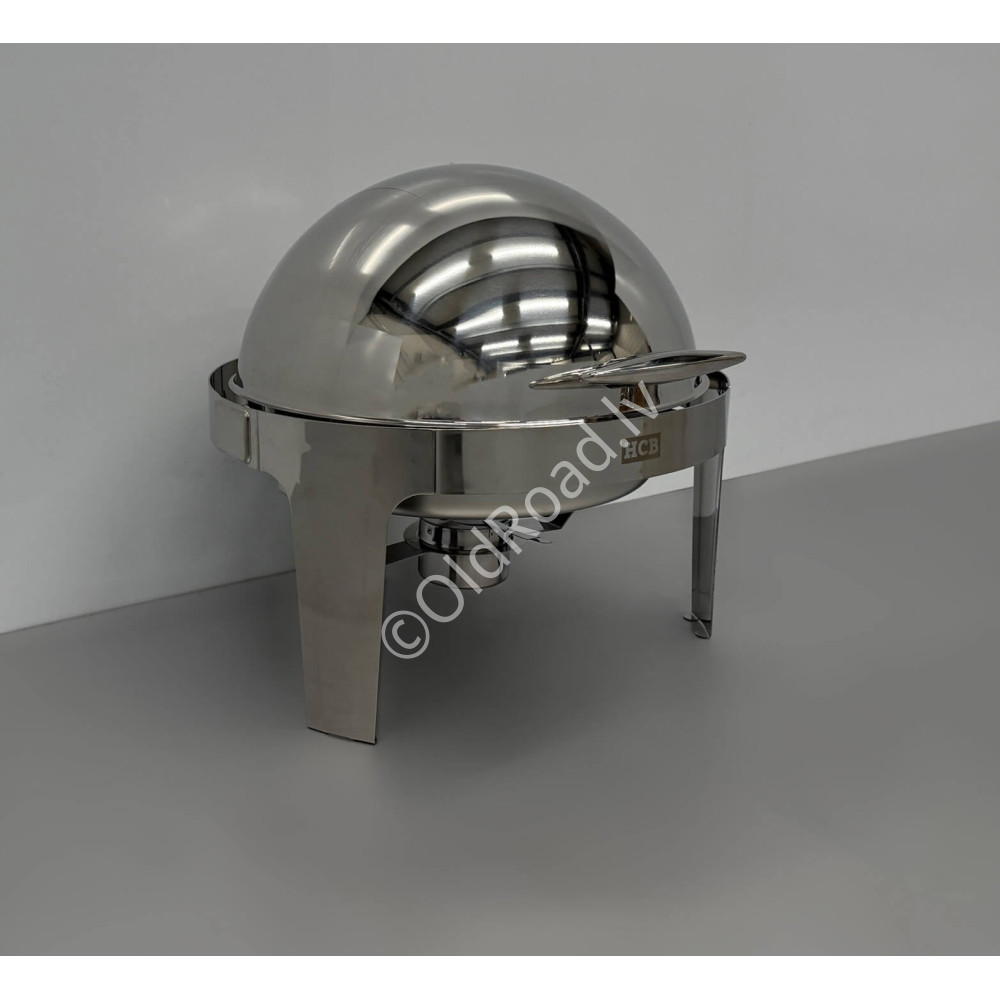 6 liter round heat-resistant container with rolling surface made of stainless steel HCB