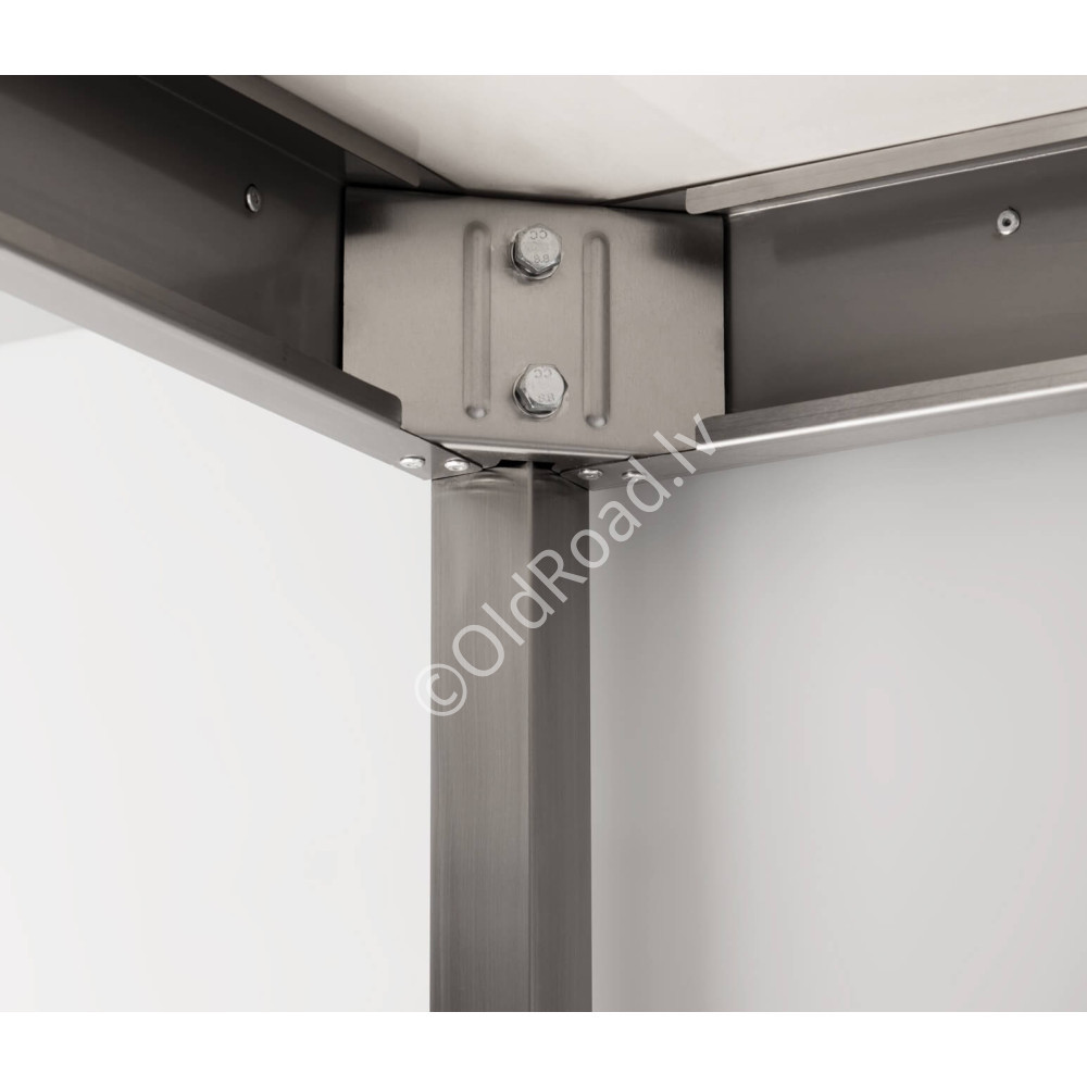HCB 180cm work table Basic-line Stainless steel
