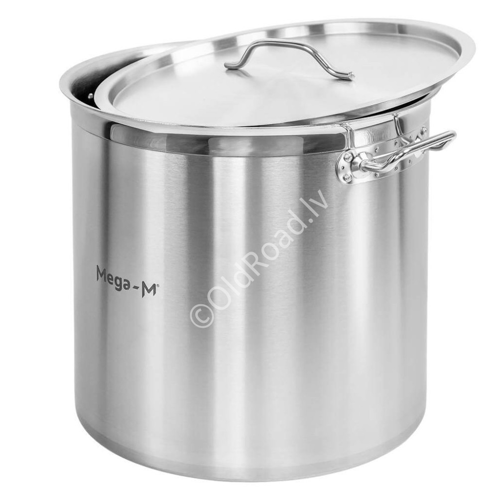 Pot with lid 50L Stainless steel Mega-M PRO