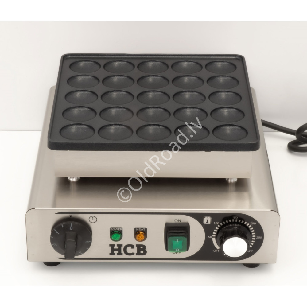 Poffertjes baking plate  230 V HCB stainless steel