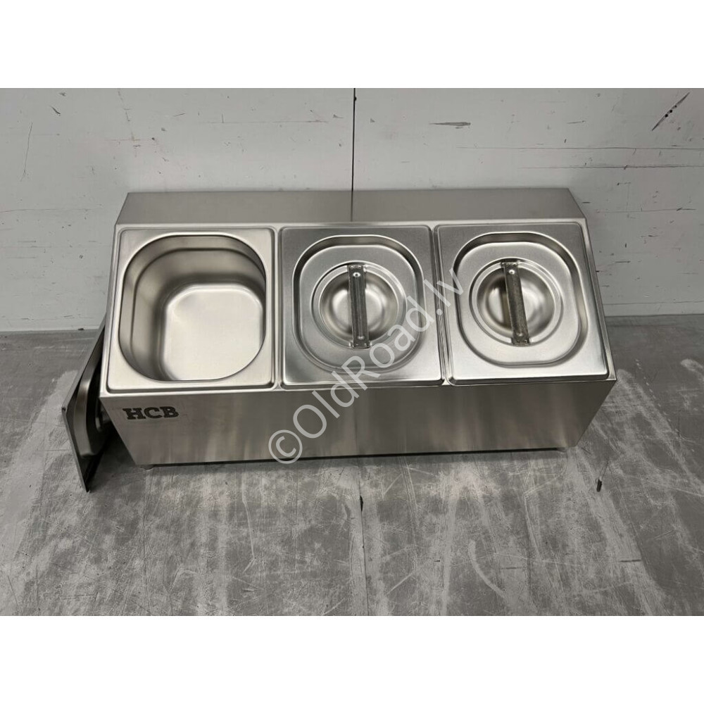 GN container holder 3 x 1/6 50 cm Stainless steel