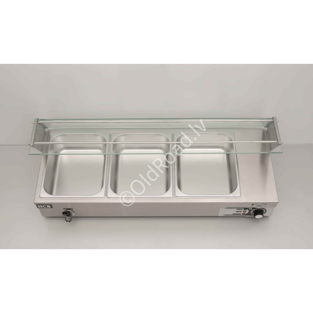 Bain-marie 3 x 1/2 GN 95 cm 230V HCB Stainless steel