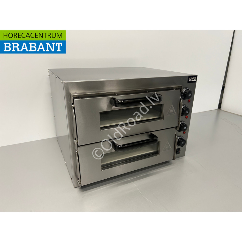 HCB double pizza oven 2 x 40 cm  230V Stainless steel