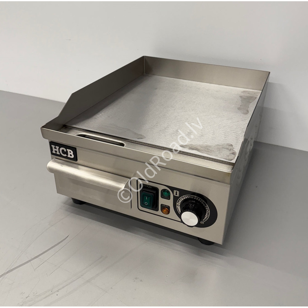 HCB smooth grill pan, 36 cm, 230 V Stainless steel