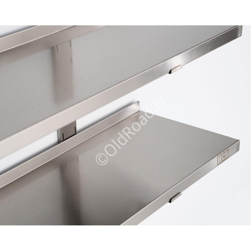 Double-walled shelf 160 x 30 cm HCB Stainless steel