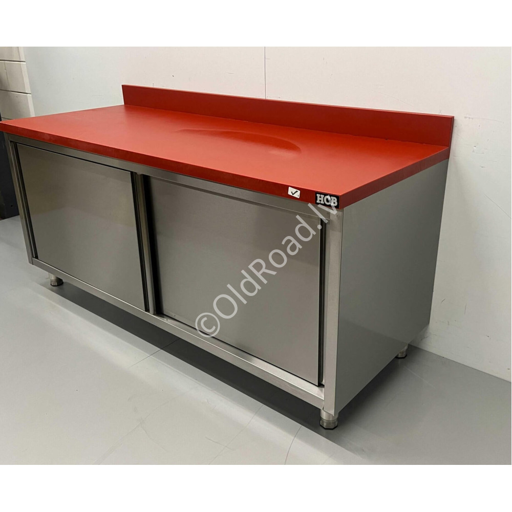 Work cabinet - table Premium-line 180 cm Stainless steel HCB
