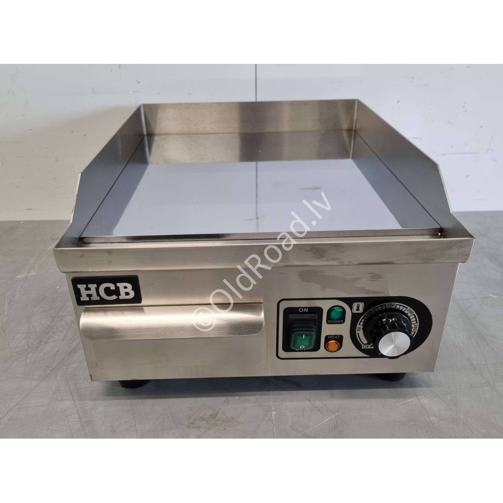 HCB chrome grill pan 36 cm 230V Stainless steel