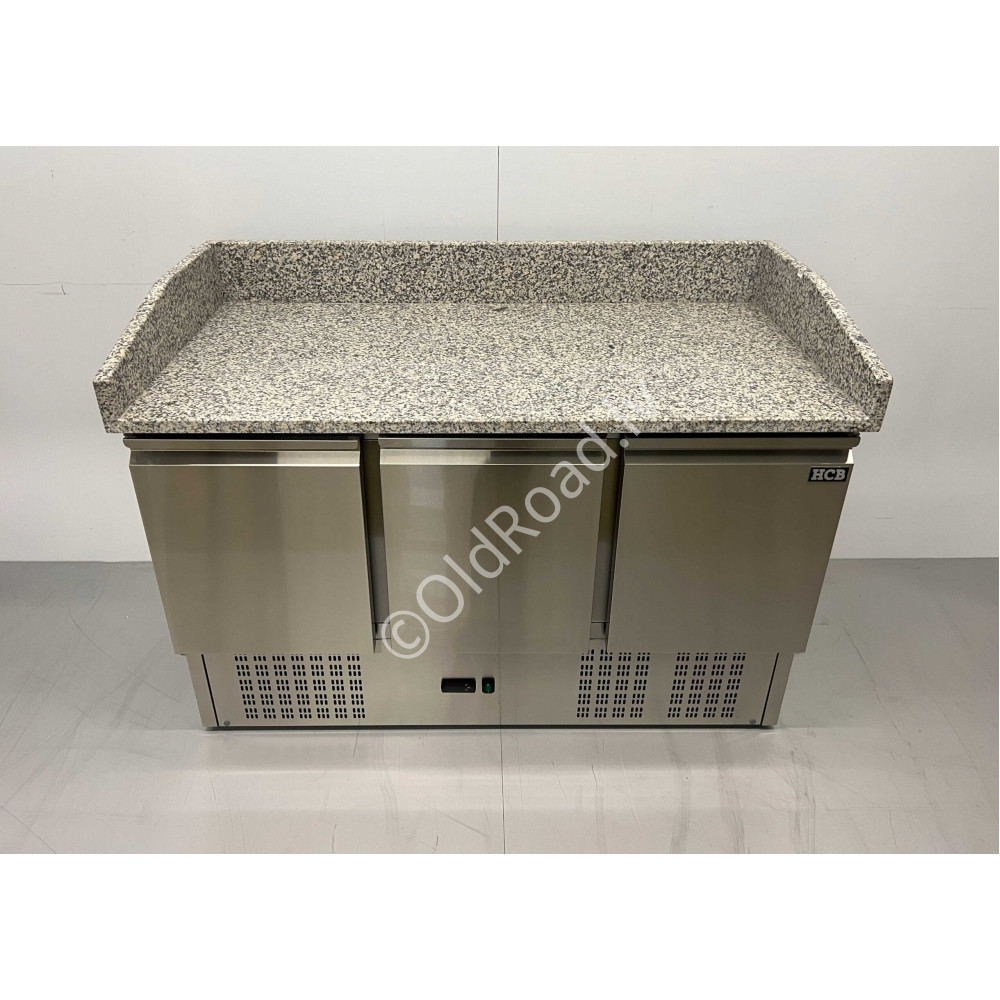 Pizza workbench 140 cm 230V Stainless steel HCB