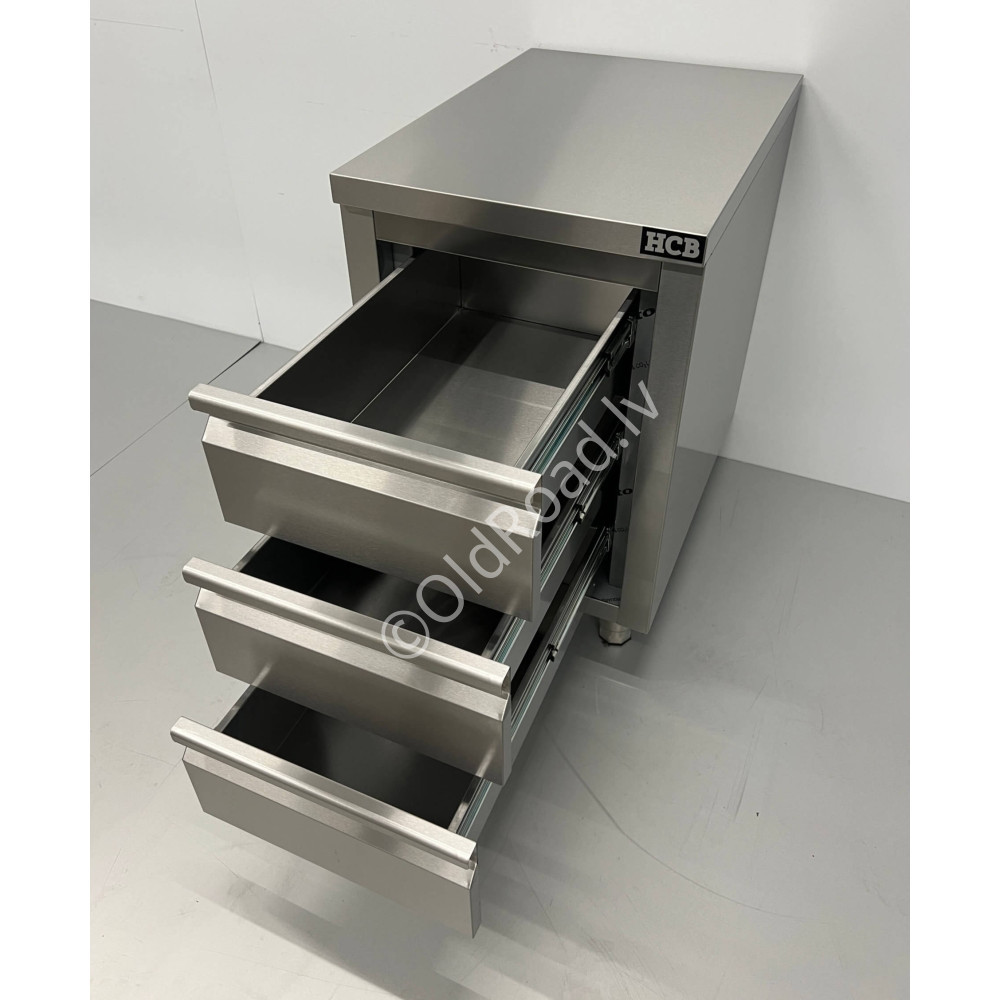 Work cabinet - work table Premium line 50 cm Stainless steel HCB