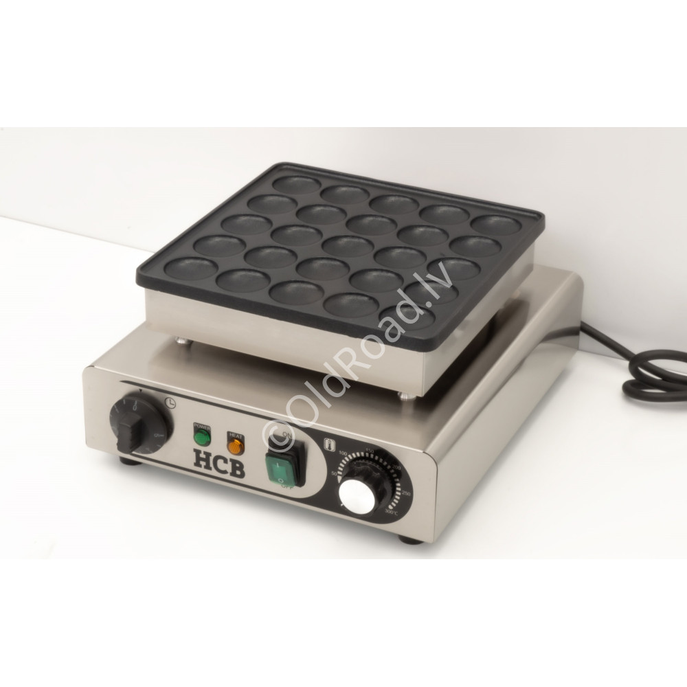 Poffertjes baking plate  230 V HCB stainless steel