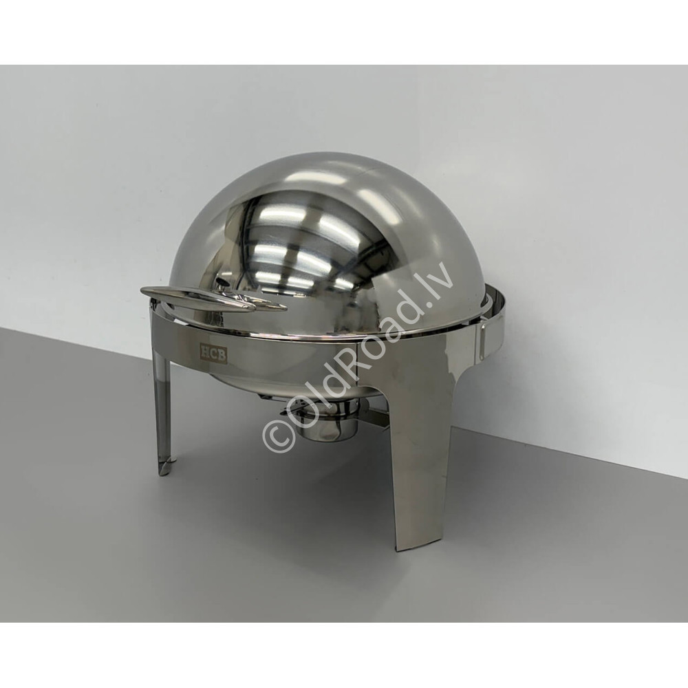 6 liter round heat-resistant container with rolling surface made of stainless steel HCB