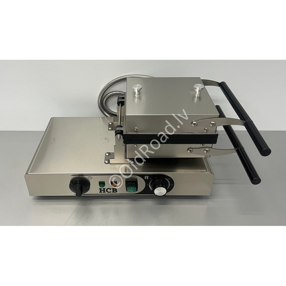 HCB waffle iron with timer, 230 V Stainless steel