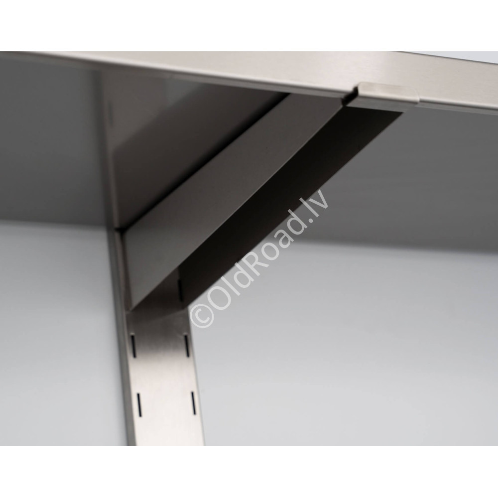Double-walled shelf 160 x 30 cm HCB Stainless steel