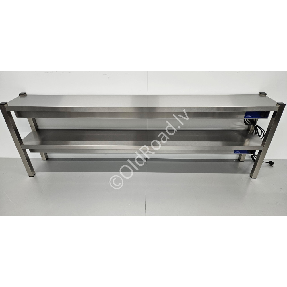 200 cm double heated shelf Premium-line Stainless steel HCB