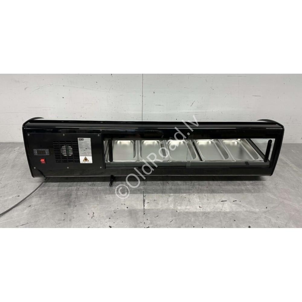 HCB Sushi display Tapas display  5 x 1/3 GN 130,7 cm 230V
