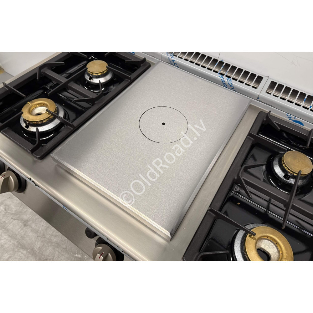 4-burner natural gas stove 120 cm Stainless steel Gastro-M