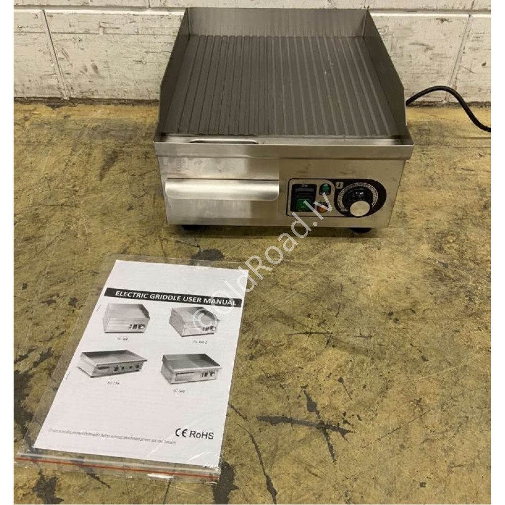 Grill plate grooved, 36 cm, 230V Stainless steel HCB