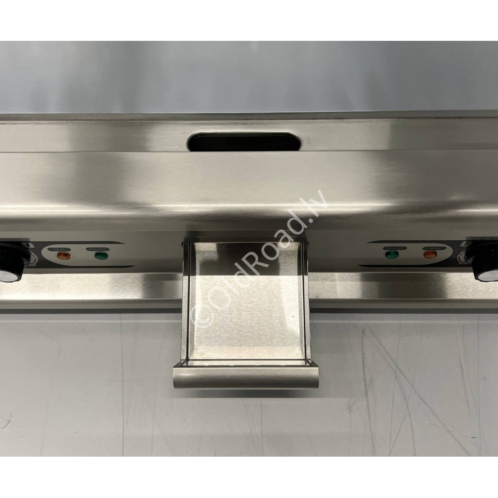 HCB 75 cm grill plate, chrome pan, 400 V Stainless steel
