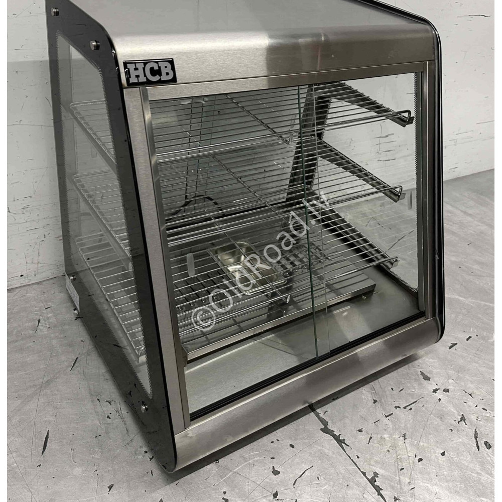 Heated display case 63.5 cm HCB Stainless steel