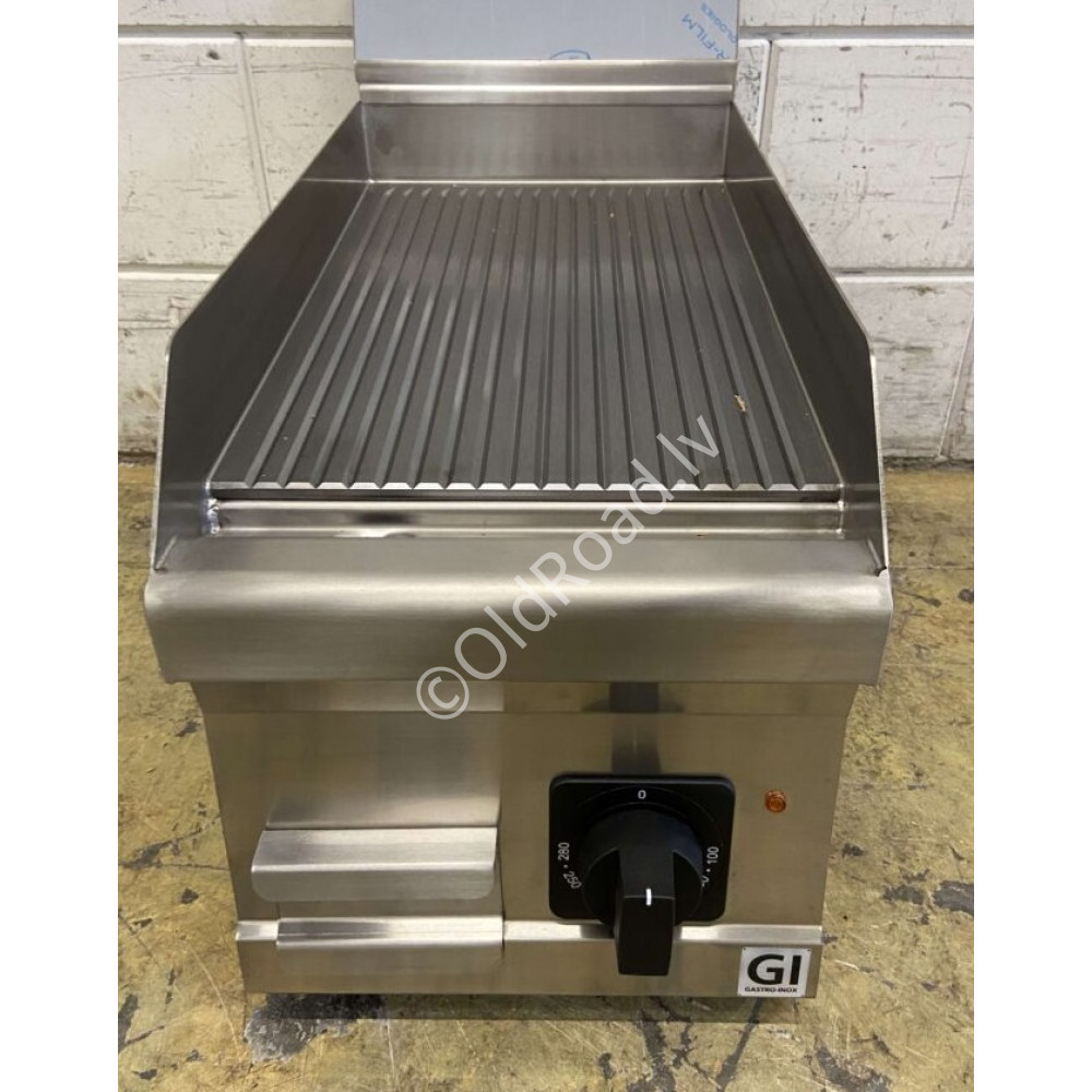 Gastro-Inox 30 cm grill pan Grill surface Ribbed surface 230V Stainless steel