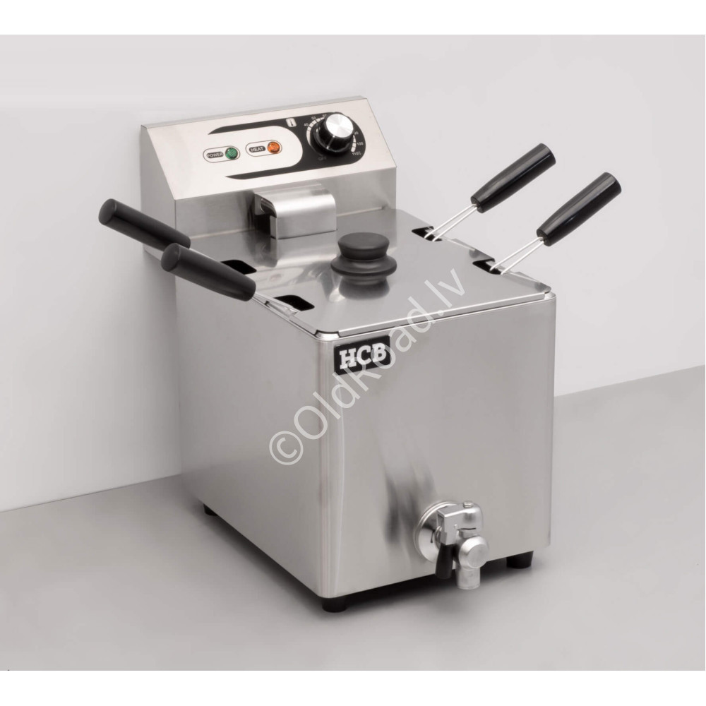 8 liter electric pasta cooker, 4 baskets, 230 V HCB Stainless steel
