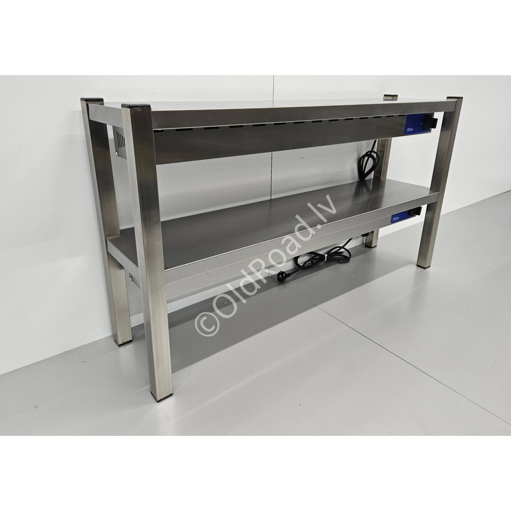 120 cm double heated shelf Premium-line Stainless steel HCB