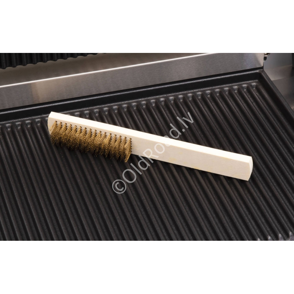 HCB double contact grill Panini grill XXL ribbed 230V Stainless steel