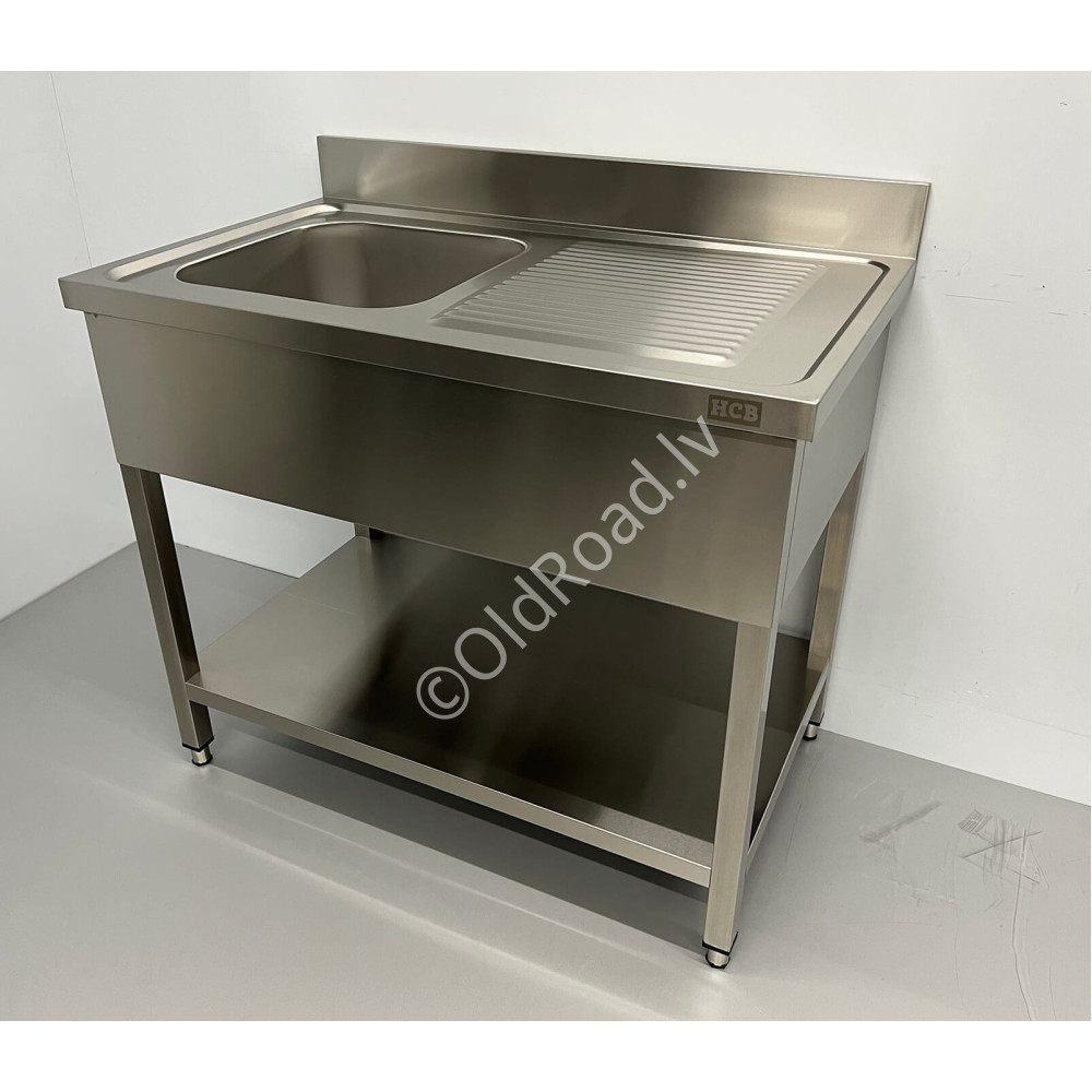 Stainless steel sink 100 x 60 cm