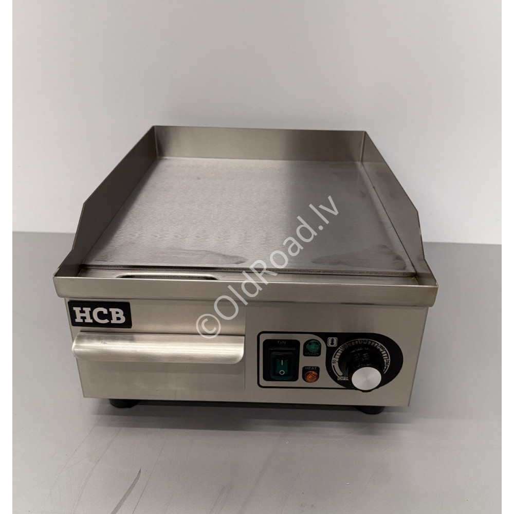 HCB smooth grill pan, 36 cm, 230 V Stainless steel