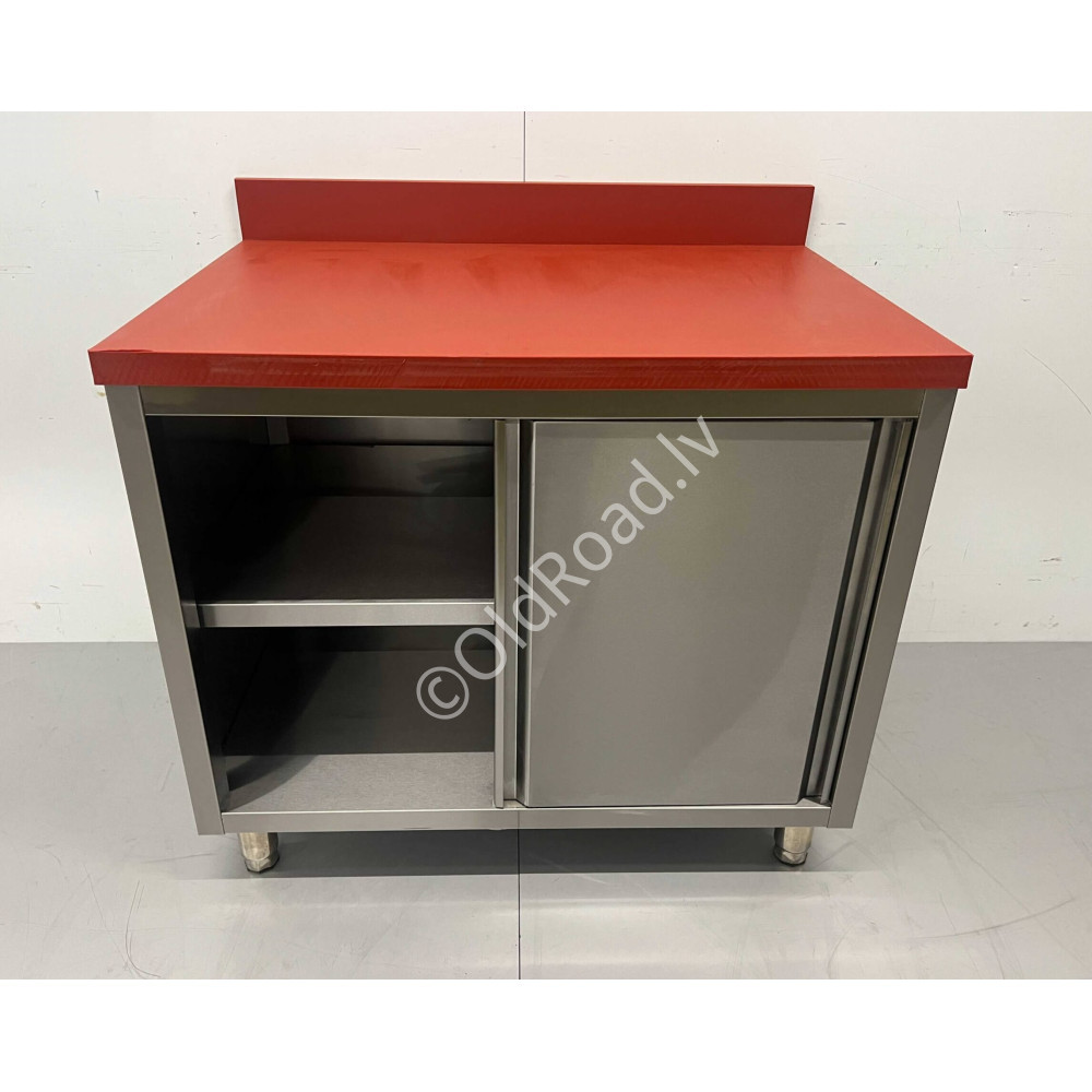 Work cabinet - table Premium-line 100 cm Stainless steel