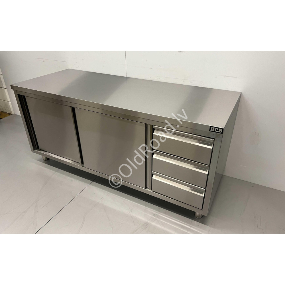 Work cabinet - work table Premium-line 180 cm Stainless steel HCB