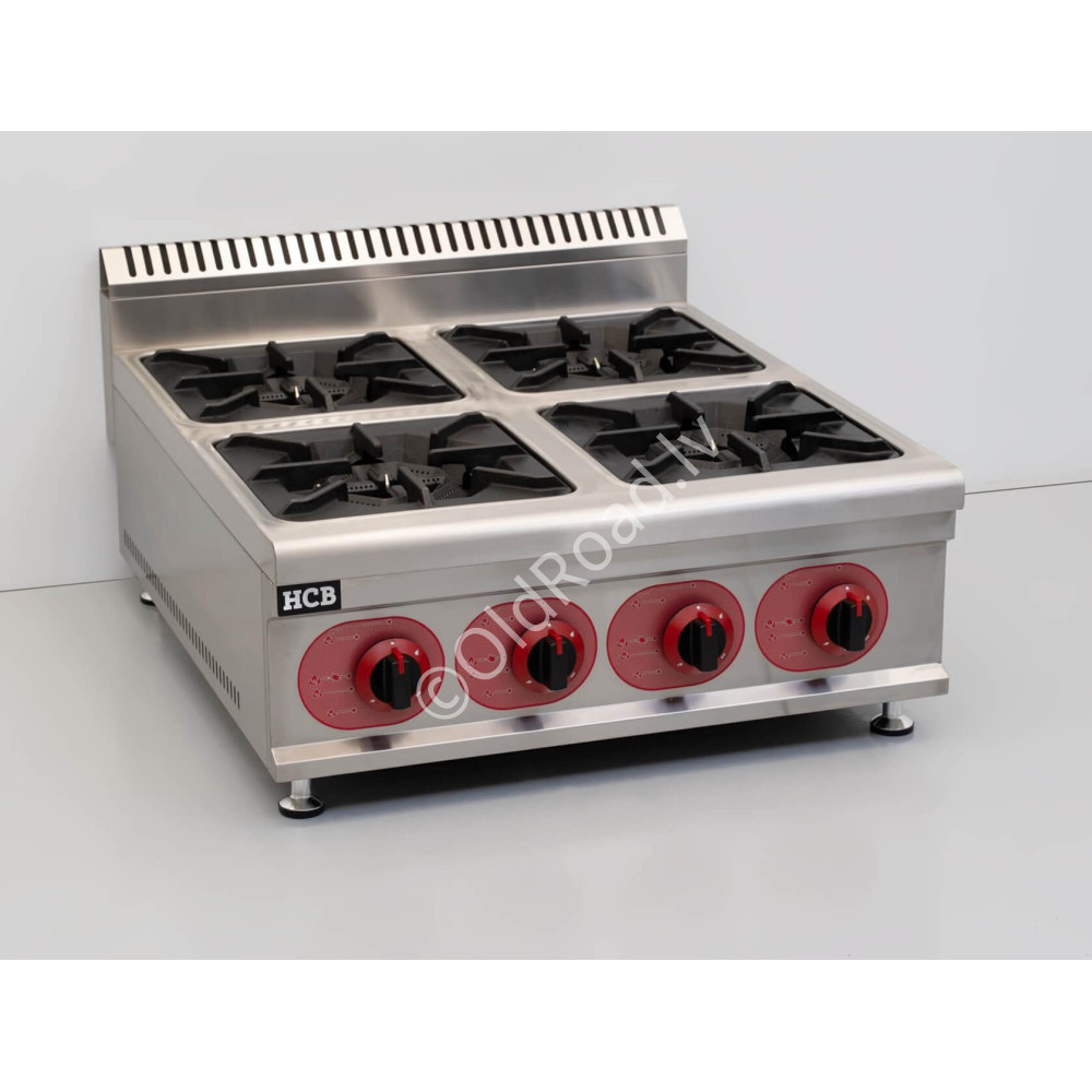 4-burner kitchen stove, propane gas, 29.2 kW, 70 cm HCB