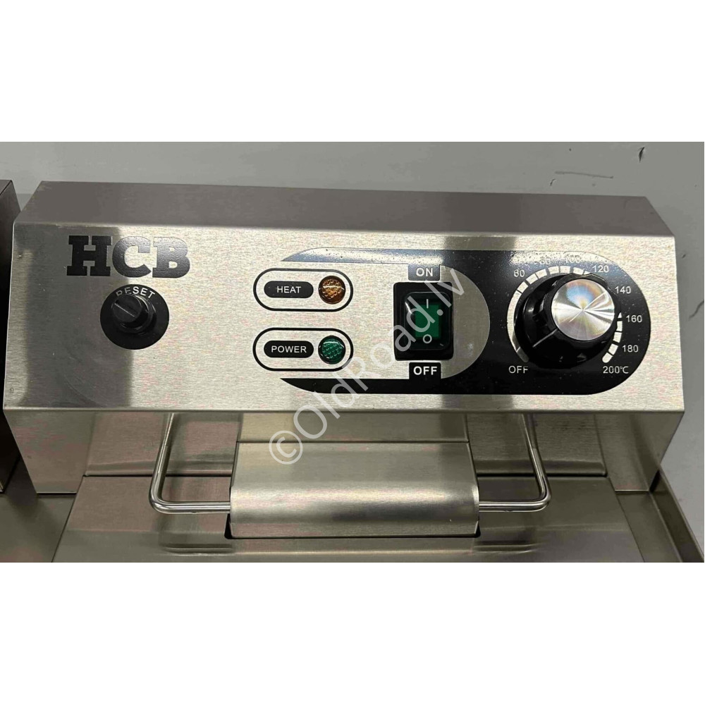HCB double fryer 2 x 14 liters 2 x 230 V Stainless steel