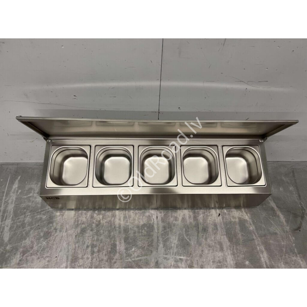 GN container holder with lid 5 x 1/6 88.5 cm Stainless steel HCB