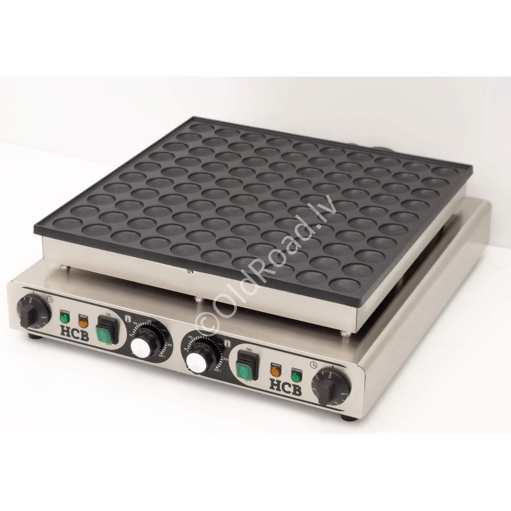Poffertjes pan 100 units 230V HCB Stainless steel