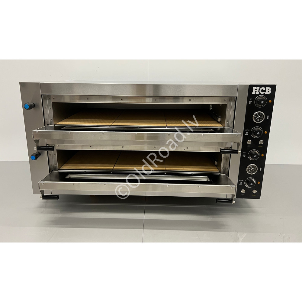 HCB pizza oven 2 x 6 pizzas 400V stainless steel