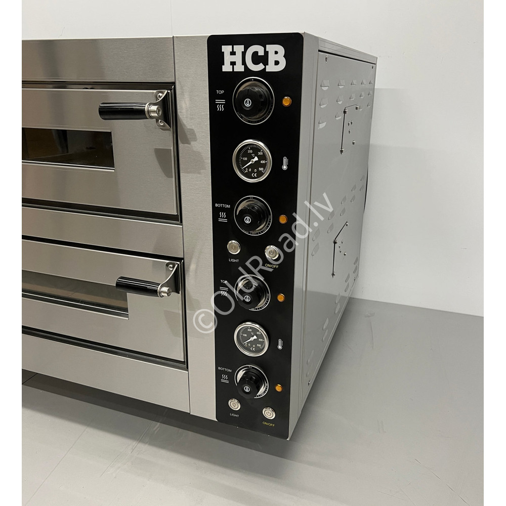 HCB pizza oven 2 x 6 pizzas 400V stainless steel