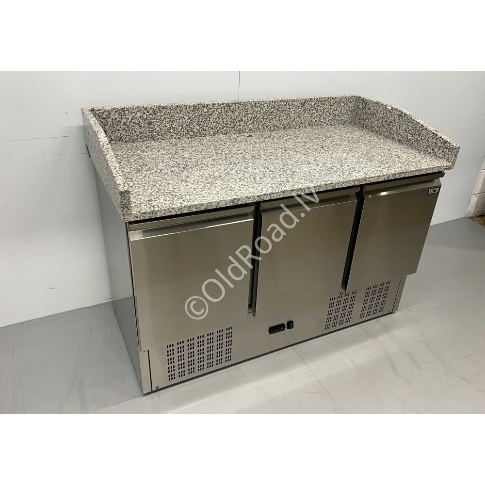 Pizza workbench 140 cm 230V Stainless steel HCB