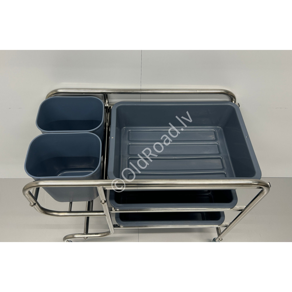 HCB take-out trolley 96 cm Stainless steel
