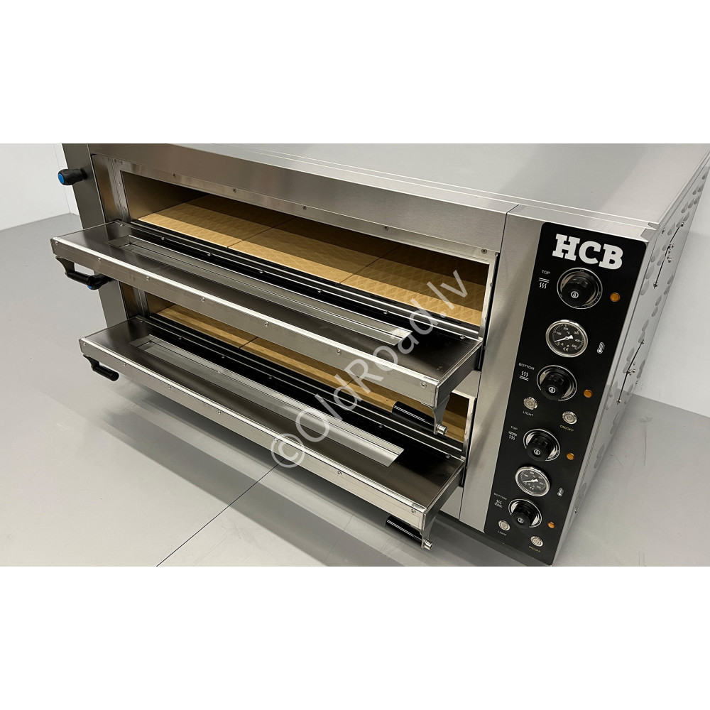 HCB pizza oven 2 x 6 pizzas 400V stainless steel